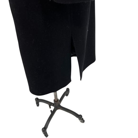 Cinzia Rocca Due Black Three Button Mid Length Virgin Wool Cashmere Coat‎ US 8 - Picture 6 of 10